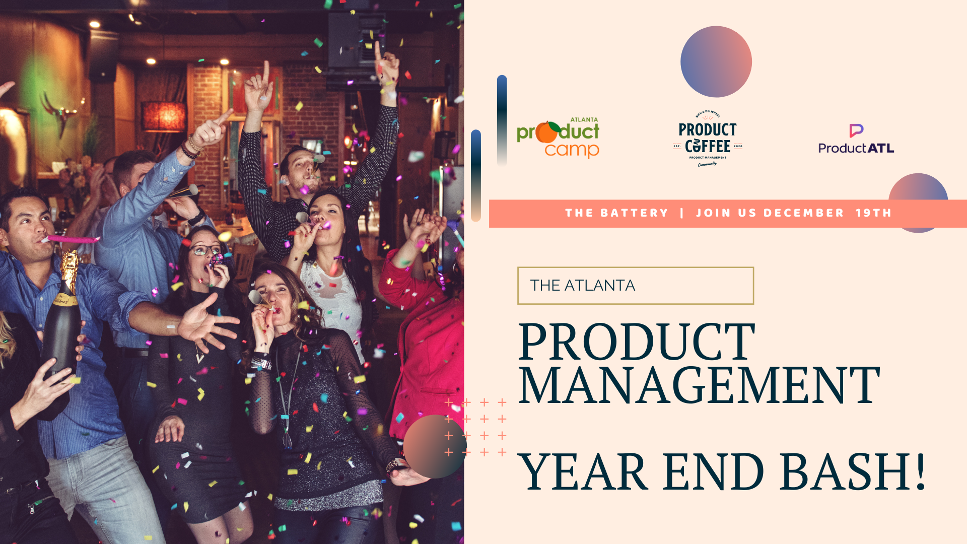 Product Management Event - Atlanta Product Happy Hour - Year End Bash @ Battle & Brew - Celebrate a year of product wins! Join Atlanta PMs Nov 19, 6-8 PM @ Battle & Brew for games, apps, holiday cheer & networking fun! 🎉🎮✨